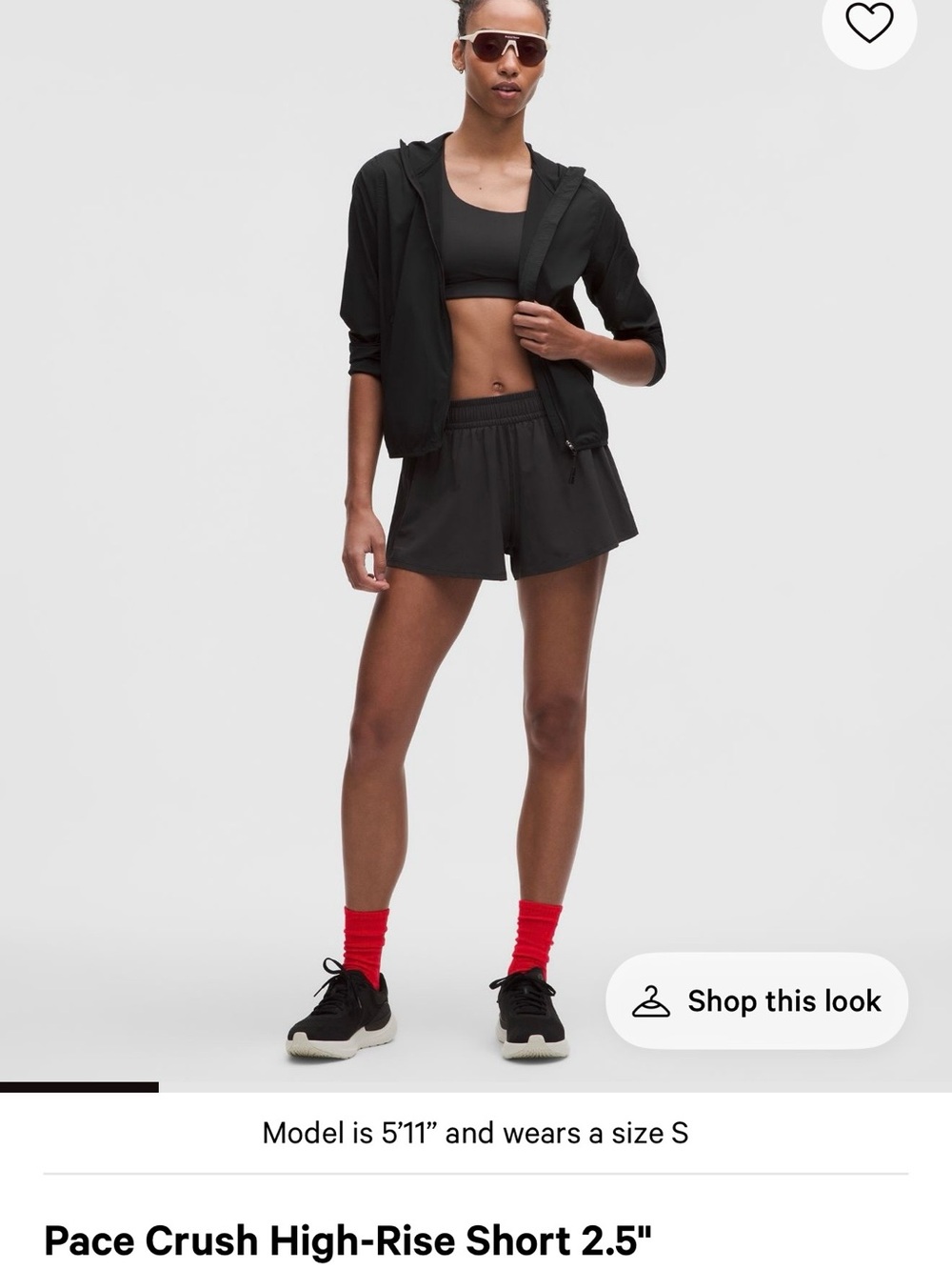 Lululemon High-Rise Women’s Athletic Shorts - Black